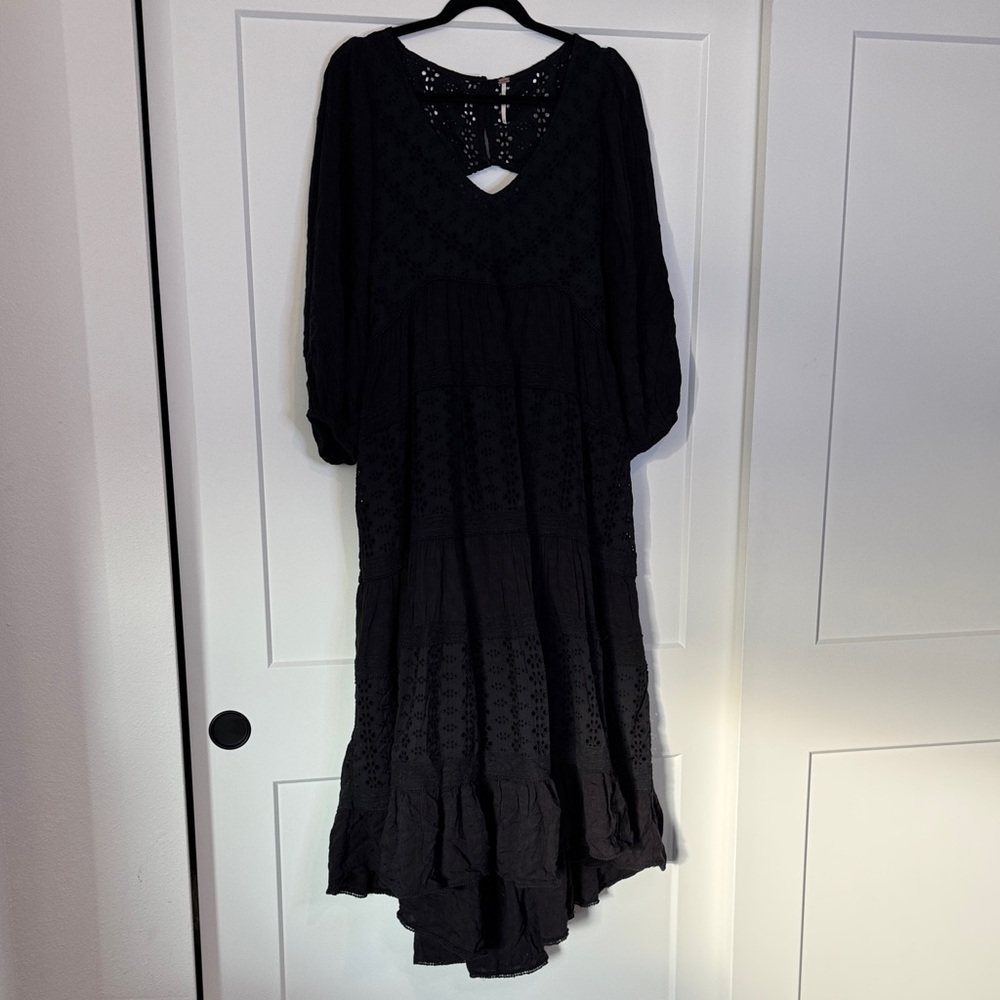 Free People Mockingbird Maxi in Black - Picture 3 of 9